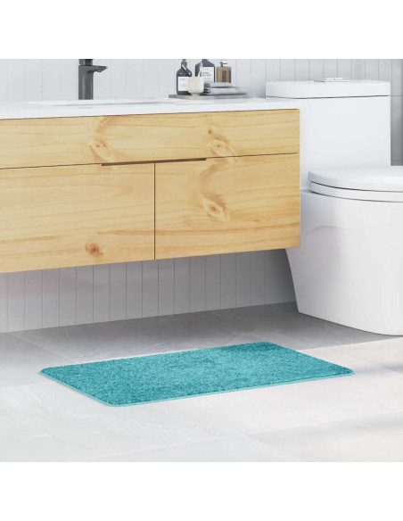 Tappetino da bagno antiscivolo Turchese 50 x 80 cm PP