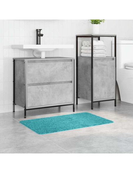 Tappetino da bagno antiscivolo Turchese 50 x 80 cm PP