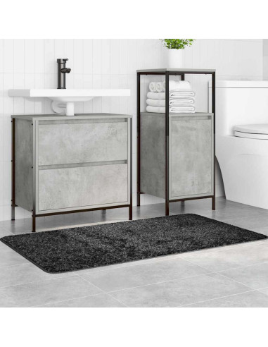 Tappetino da bagno antiscivolo Grigio scuro 70 x 120 cm PP