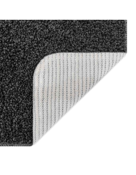 Tappetino da bagno antiscivolo Grigio scuro 70 x 120 cm PP