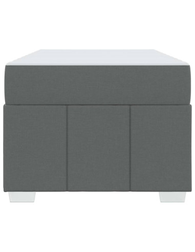 Struttura del letto Grigio scuro 120 x 190 cm Tessuto