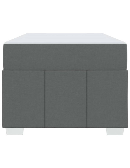 Struttura del letto Grigio scuro 120 x 190 cm Tessuto