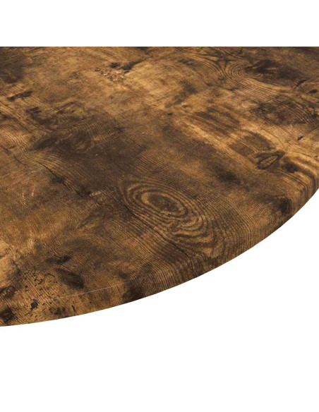 Piano del tavolo Rovere fumo Ø 60 x 1,5 cm Legno multistrato
