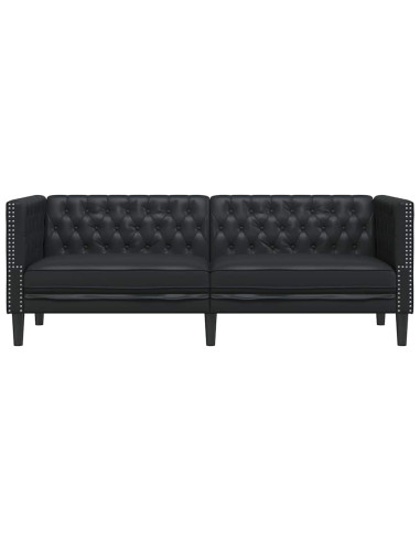 Divano Nero 194 x 74,5 x 70,5 cm PVC