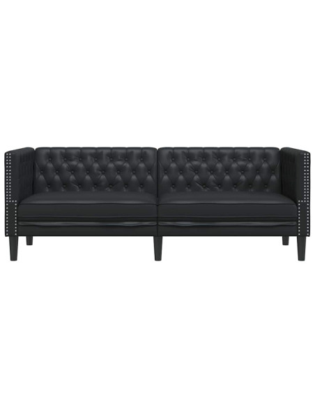 Divano Nero 194 x 74,5 x 70,5 cm PVC