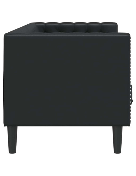 Divano Nero 194 x 74,5 x 70,5 cm PVC