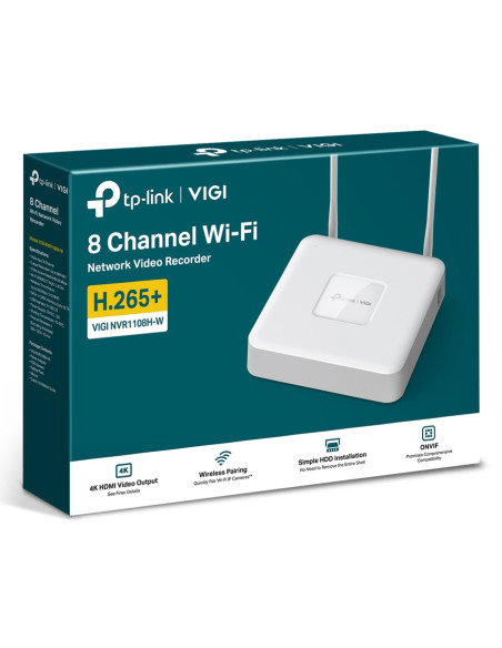 TP-Link VIGI NVR1108H-W Bianco