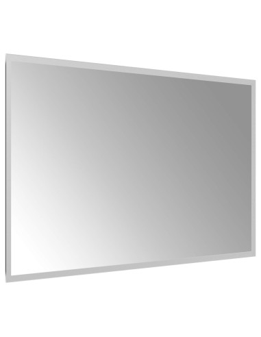 Specchio da bagno LED Trasparente 80 x 50 cm vetro temperato