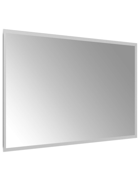 Specchio da bagno LED Trasparente 80 x 50 cm vetro temperato