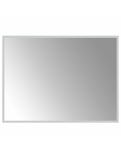 Specchio da bagno LED Trasparente 80 x 60 cm vetro temperato 2