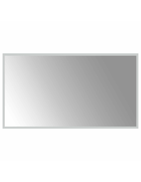 Specchio da bagno LED Trasparente 90 x 50 cm vetro temperato