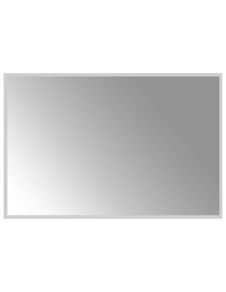 Specchio da bagno LED Trasparente 90 x 60 cm vetro temperato