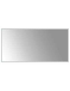 Specchio da bagno LED Trasparente 100 x 50 cm vetro temperato 2
