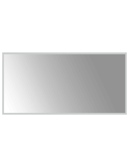 Specchio da bagno LED Trasparente 100 x 50 cm vetro temperato