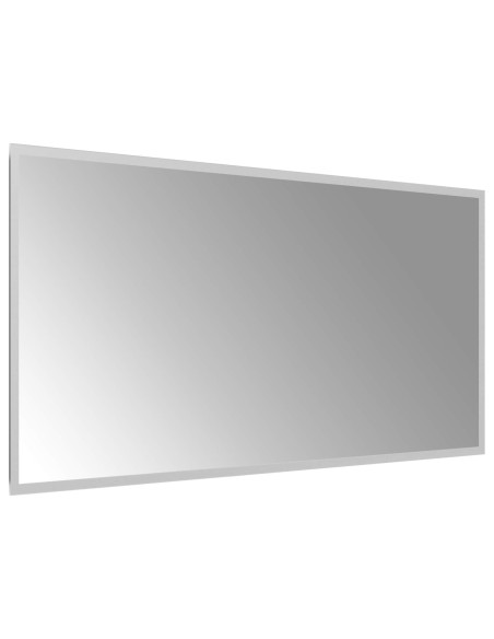 Specchio da bagno LED Trasparente 100 x 50 cm vetro temperato
