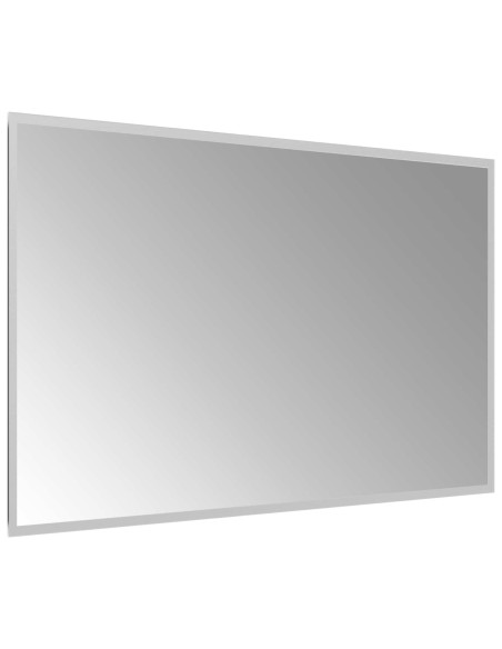 Specchio da bagno LED Trasparente 100 x 60 cm vetro temperato
