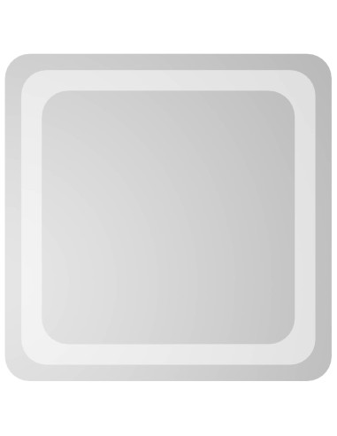 Specchio da bagno LED Trasparente 40 x 40 cm vetro temperato
