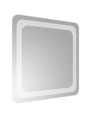 Specchio da bagno LED Trasparente 40 x 40 cm vetro temperato