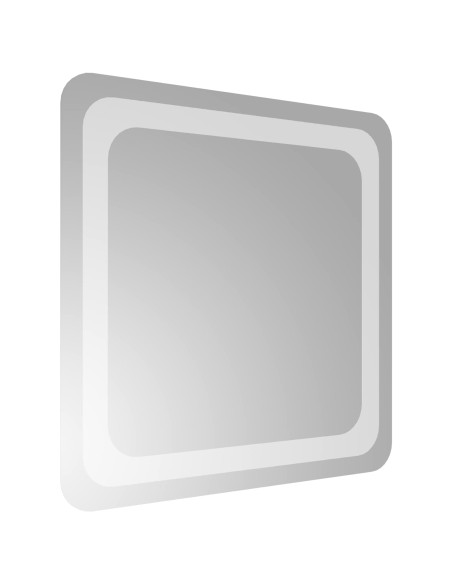 Specchio da bagno LED Trasparente 40 x 40 cm vetro temperato