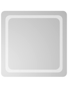 Specchio da bagno LED Trasparente 60 x 60 cm vetro temperato 2