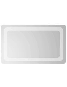 Specchio da bagno LED Trasparente 50 x 30 cm vetro temperato 2