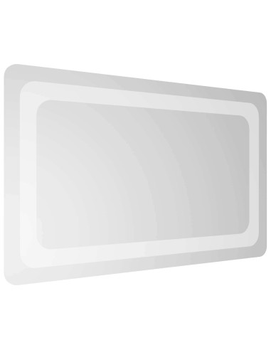 Specchio da bagno LED Trasparente 50 x 30 cm vetro temperato