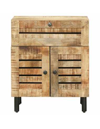 Comodino Naturale 50 x 33 x 60 cm Legno di mango massello