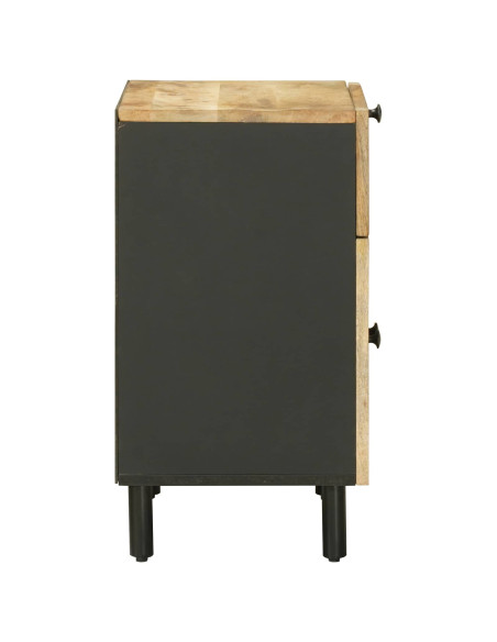 Comodino Naturale 50 x 33 x 60 cm Legno di mango massello