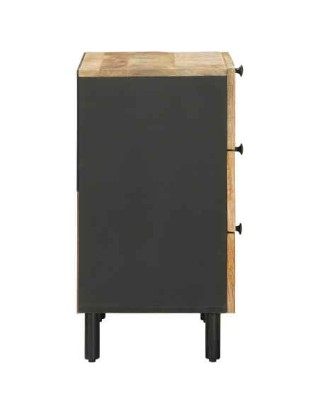 Comodino Naturale 50 x 33 x 62 cm Legno di mango massello