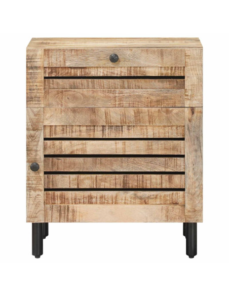 Comodino Naturale 50 x 33 x 60 cm Legno di mango massello
