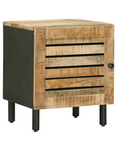 Comodino Naturale 40 x 33 x 46 cm Legno di mango massello