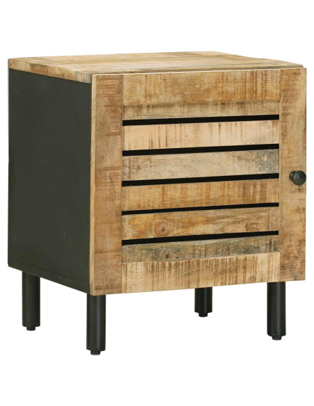Comodino Naturale 40 x 33 x 46 cm Legno di mango massello