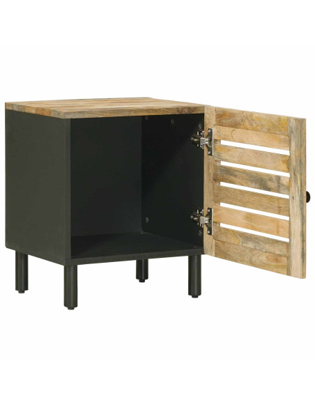 Comodino Naturale 40 x 33 x 46 cm Legno di mango massello