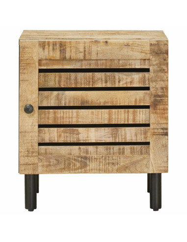 Comodino Naturale 40 x 33 x 46 cm Legno di mango massello