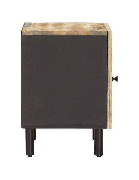 Comodino Naturale 40 x 33 x 46 cm Legno di mango massello