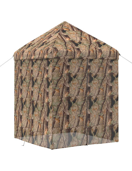 Gazebo Pop-up con 4 Pareti 3 x 3 m Mimetico Foresta