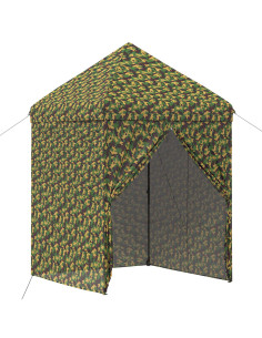 Tendone con 4 Pareti Laterali 3 x 3 m Camouflage Militare 2