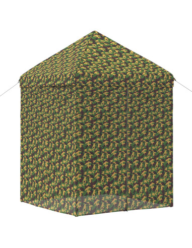 Tendone con 4 Pareti Laterali 2 x 2 m Camouflage Militare