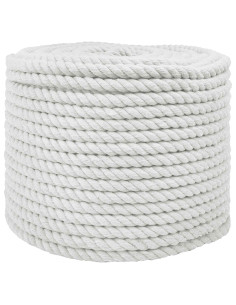 Corda Bianco 1,2 x 1,2 x 2500 cm Cotone