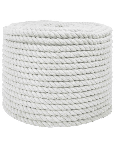 Corda Bianco 1,4 x 1,4 x 2500 cm Cotone