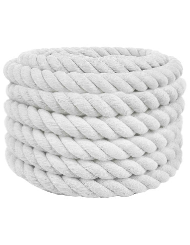 Corda Bianco 3,6 x 3,6 x 2500 cm Cotone