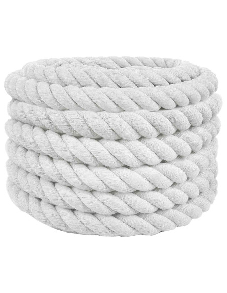 Corda Bianco 5 x 5 x 500 cm Cotone