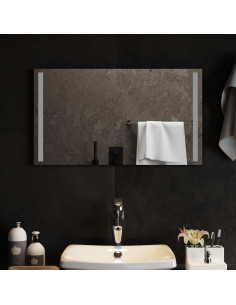 Specchio da bagno LED Trasparente 70 x 40 cm vetro temperato