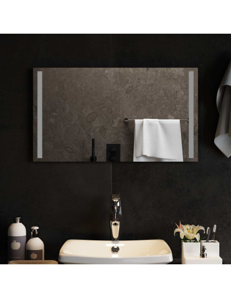 Specchio da bagno LED Trasparente 70 x 40 cm vetro temperato