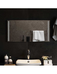 Specchio da bagno LED Trasparente 80 x 40 cm vetro temperato