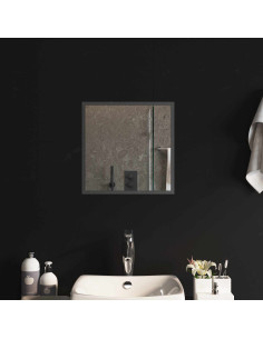 Specchio da bagno LED Trasparente 40 x 40 cm vetro temperato