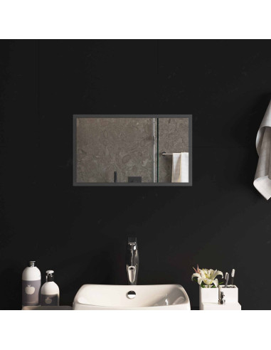 Specchio da bagno LED Trasparente 50 x 30 cm vetro temperato