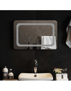 Specchio da bagno LED Trasparente 60 x 40 cm vetro temperato