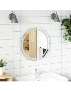 Specchio da bagno LED Trasparente Ø 60 cm vetro temperato