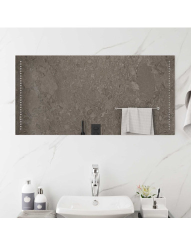 Specchio da bagno LED Trasparente 50 x 10 cm vetro temperato